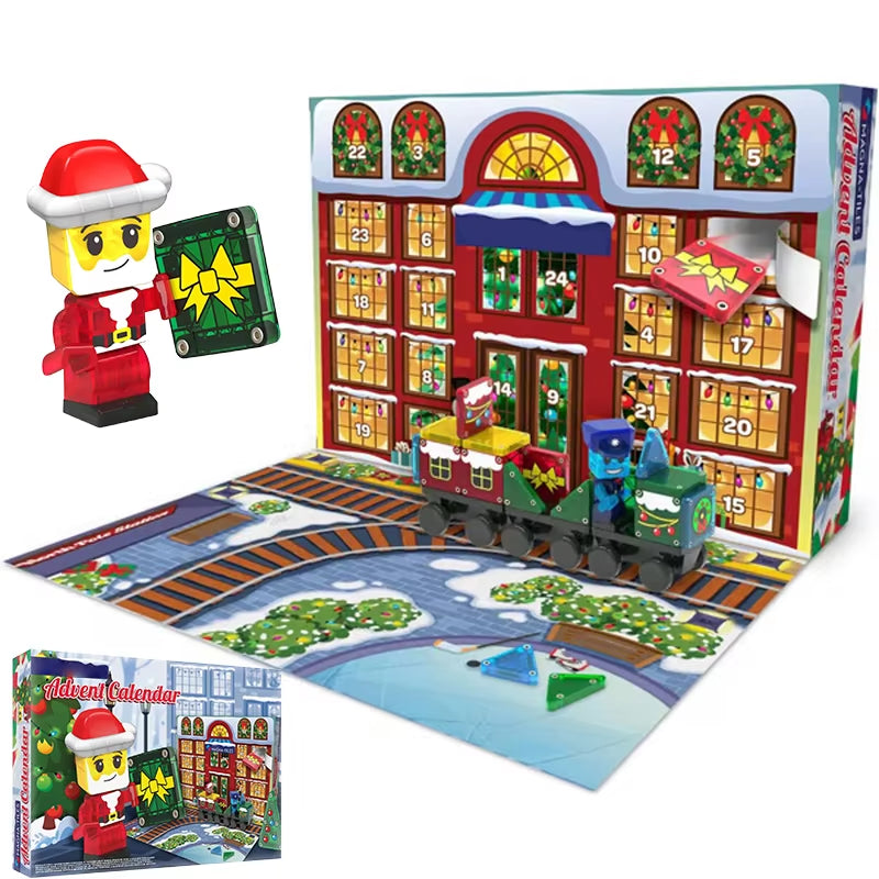 Magical Magnetic Santa Claus Train Advent Calendar - 24 Days of Festive Surprises!