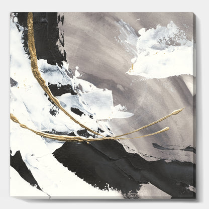 'Glam Painted Arcs II' Transitional Canvas Artwork
